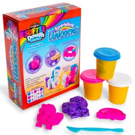 Cra-z-art® softee dough 3d sparkling unicorns kit
